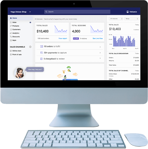 Block of Hours Support Services for Shopify Desktop mockup